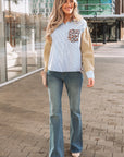 Aleia Chest Cuffed Sleeve Shirt