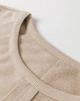 Rheaissa Seam Ribbed Trim Sweatshirt