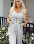 Greta Sleeveless Wide Leg Jumpsuit