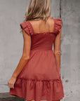Aurelia Trim Sleeveless Mini Dress