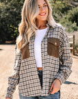 Ava Flap Patchwork Plaid Shacket