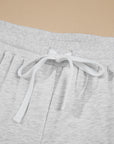 Plus Size Colorblock Pullover and Shorts Set