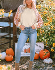 Mila Western Print Patch Long Sleeve Top