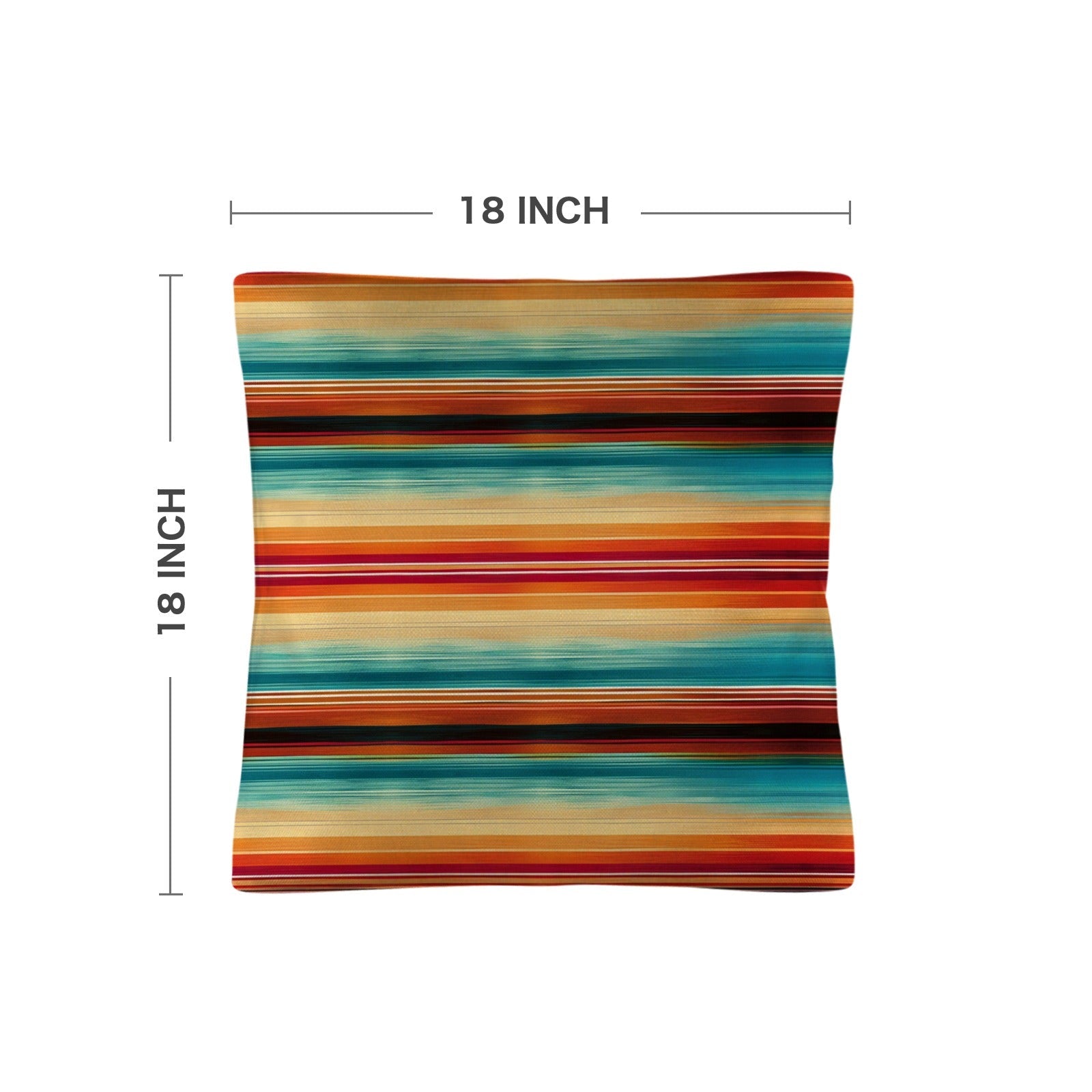Southwest Serape Pillow Case 18x18" Made in America