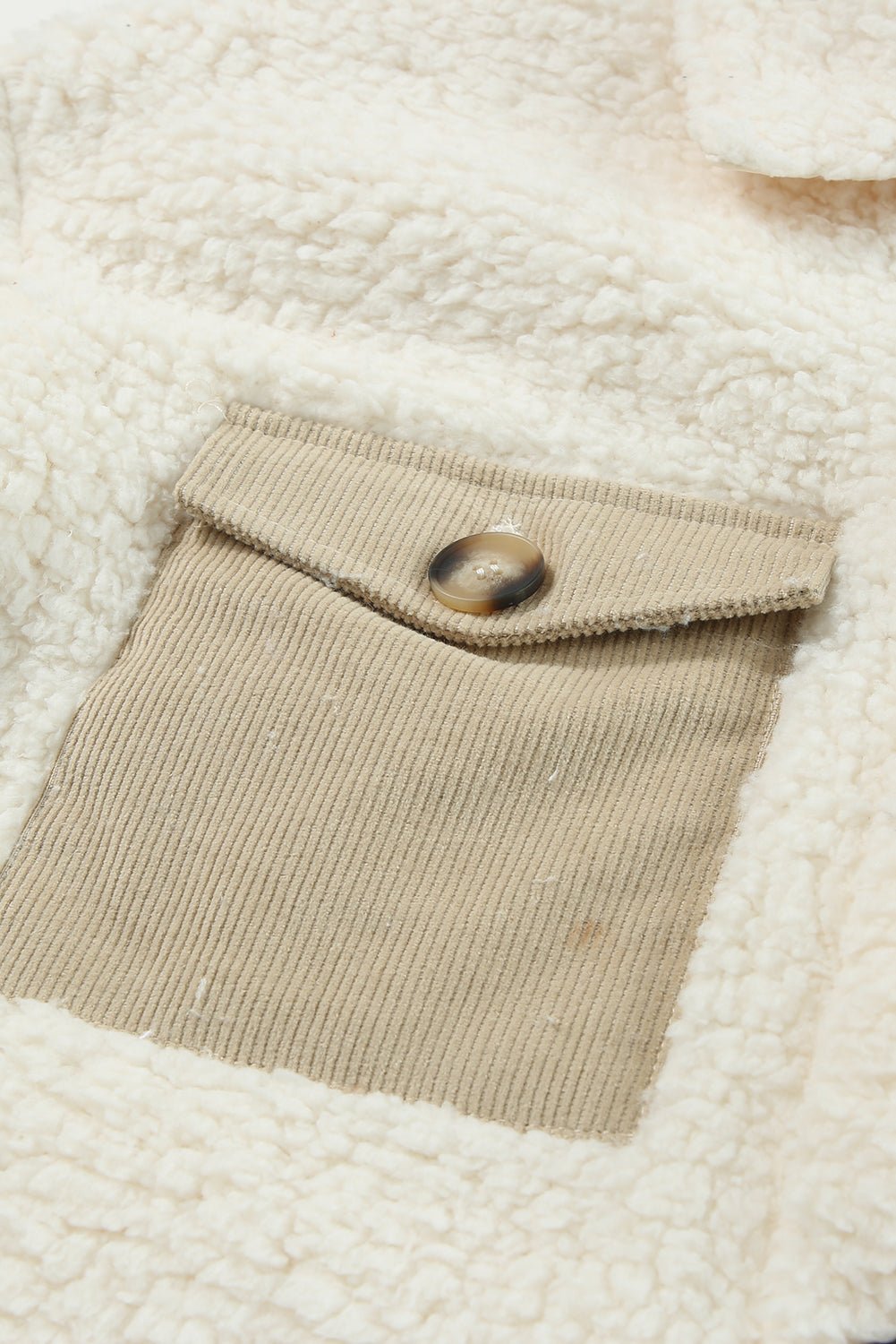Olivia Single Breasted Teddy Coat