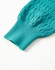 Kay Knit Ribbed Cuffs Crew Neck Sweater