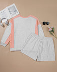Lilliana Colorblock Pullover Casual PLUS Shorts