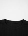 Textured Chest Pocket Top and Pants Set
