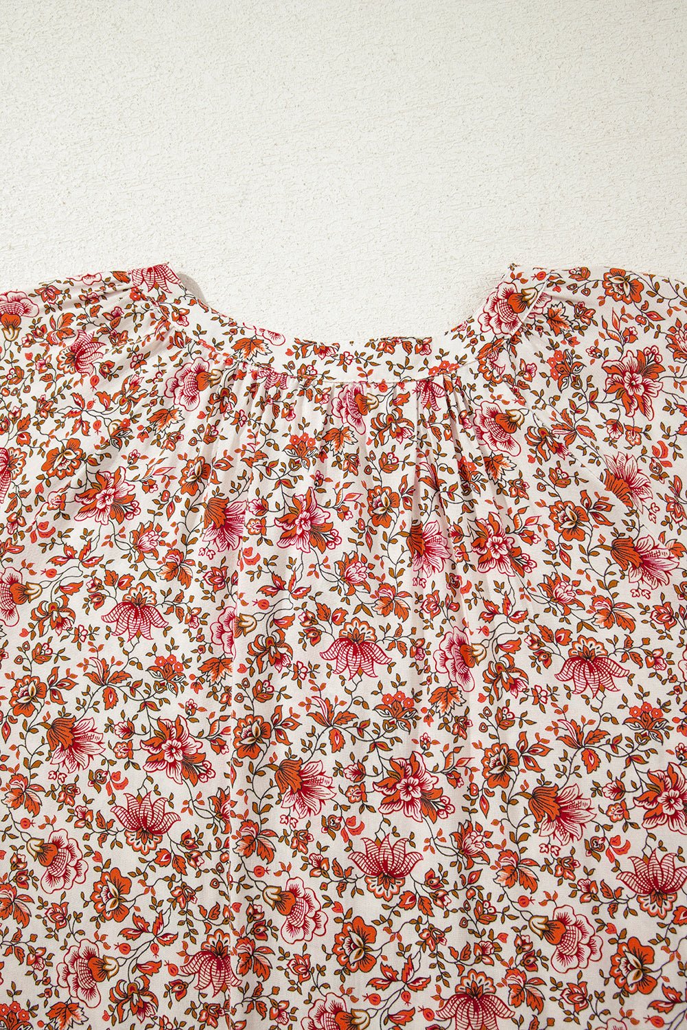 Carter Notched Puff Sleeve Blouse