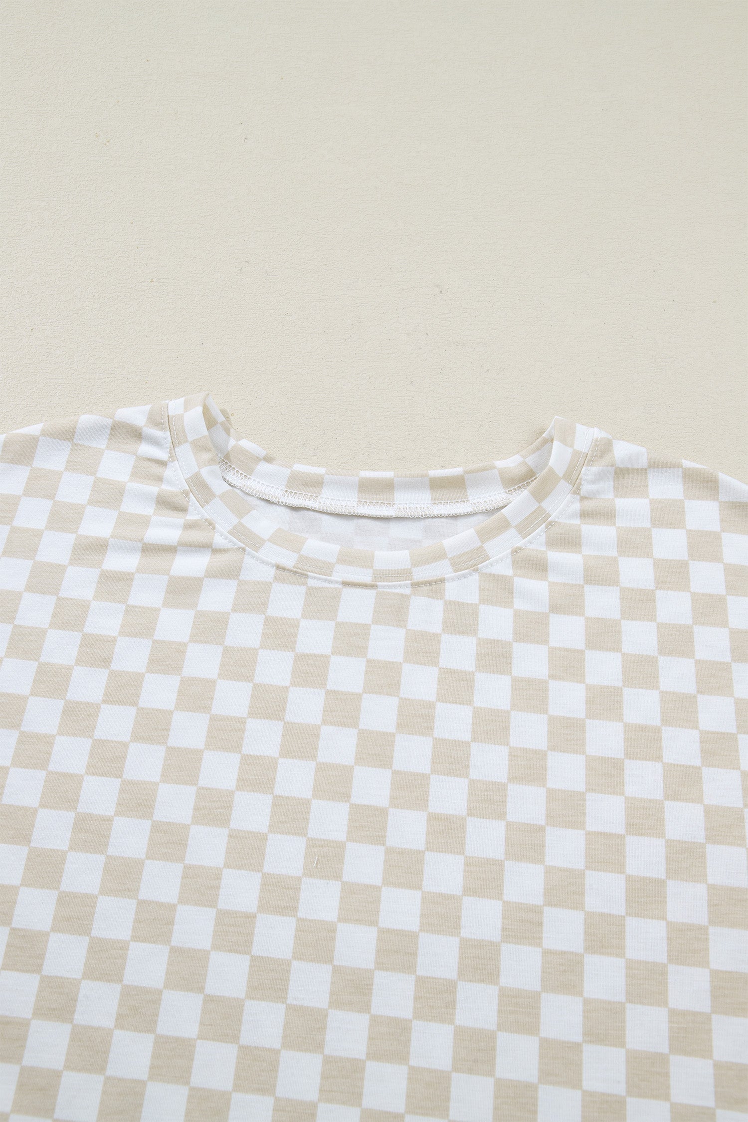 Checker Short Sleeve Tee &amp; Lounge Pant Set