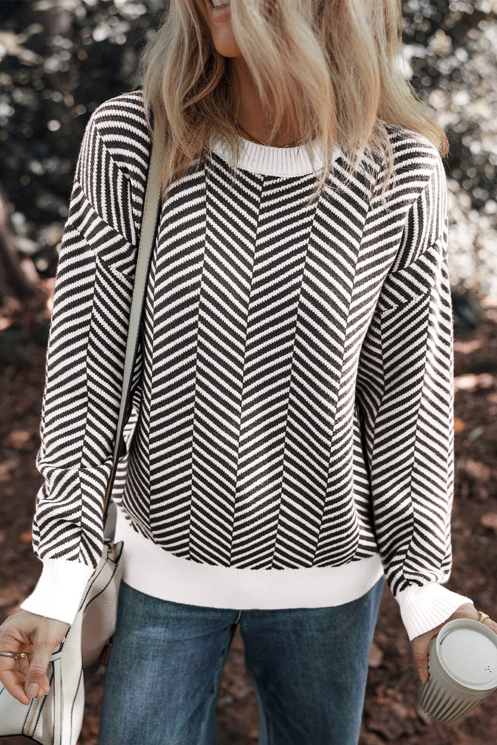 Evelyn Edge Drop Shoulder Sweater
