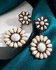 Daniela Flower Shape Stud Earrings