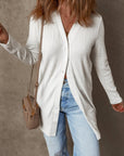 Gianna Ribbed Up Tunic Cardigan
