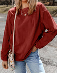 Araceli Ribbed Corduroy Oversized Sweatshirt