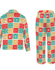 Baha Ranch Colores De Mexico Picado Womens Satin Pajamas