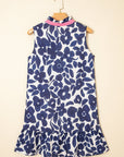Margaret Colorblock Notched Mini Dress