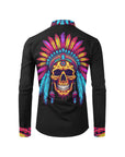 Indian Skull Unisex Western Button Up Shirt