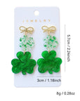 Estrella Pendant Bow Stud Earrings