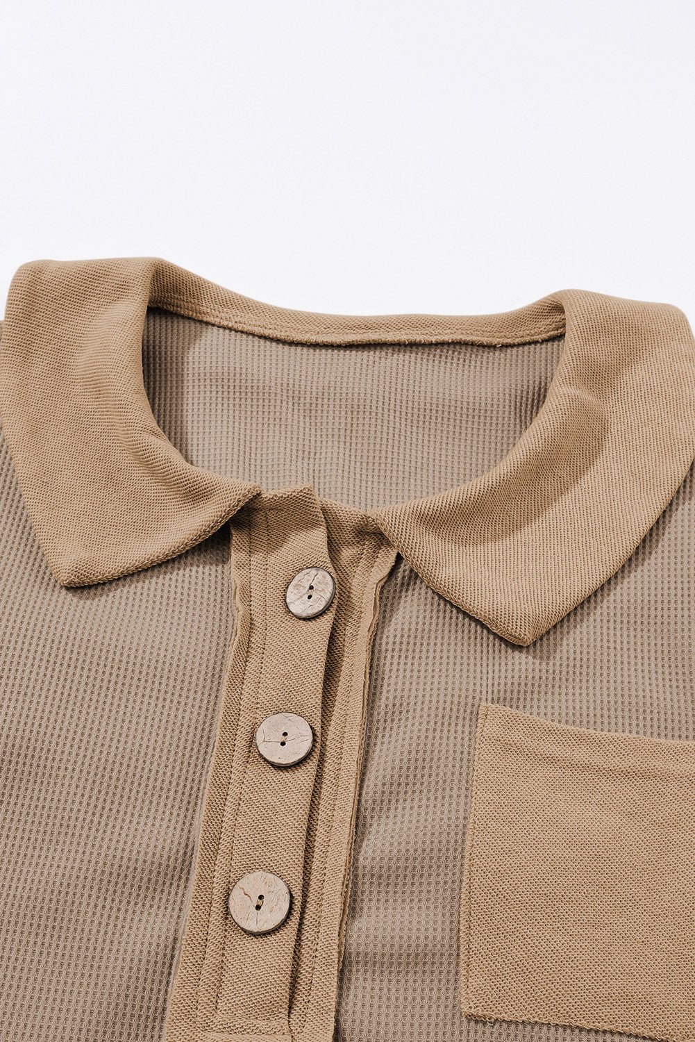 Bianca Waffle Knit Long Sleeve Top
