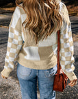 Vivifira Print Drop Shoulder Sweater