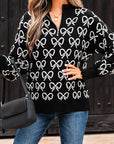 Elizabeth Shoulder Zipped Collar Sweater