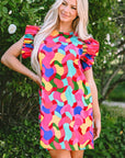 Amaia Ruffle Sleeve Shift Dress