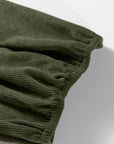 Michelle Pleated Corduroy Mini Dress