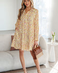 Kaiya Loose Shirt Dress Long Sleeve