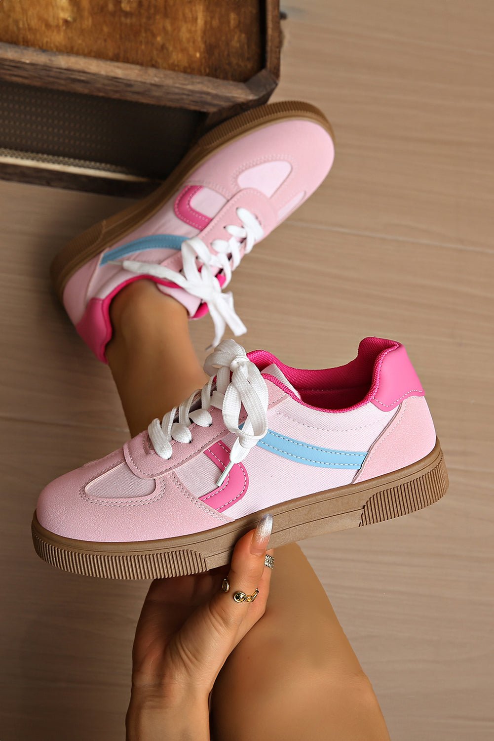 Mila Lace Up Flat Shoes