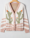 Paulina Desert Cactus Front Sweater