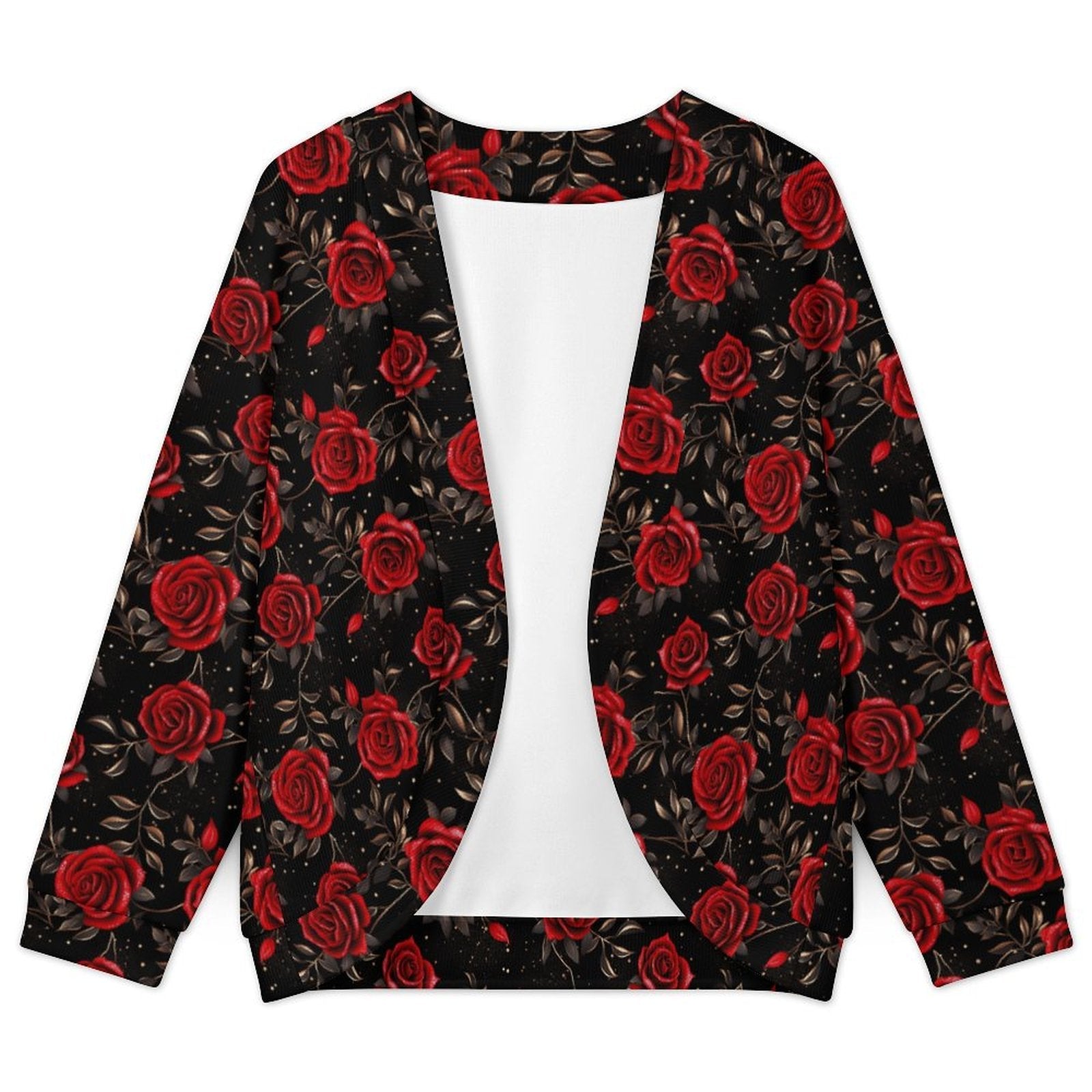 Colores de Mexico Romantic Roses Drop Shoulder Cardigan
