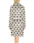 White Aztec Women's Western Bath Robe