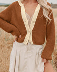 Gabriella Knit Neckline Short Cardigan