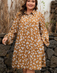 Miley Print Puff Sleeve PLUS Dress