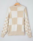 Vivifira Print Drop Shoulder Sweater