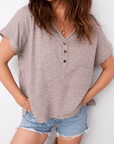 Giuliana Side Slit T Shirt