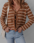 Lilly Striped Knit Cardigan Sweater