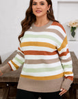 Wrenleigh Colorblock Drop Shoulder PLUS Sweater
