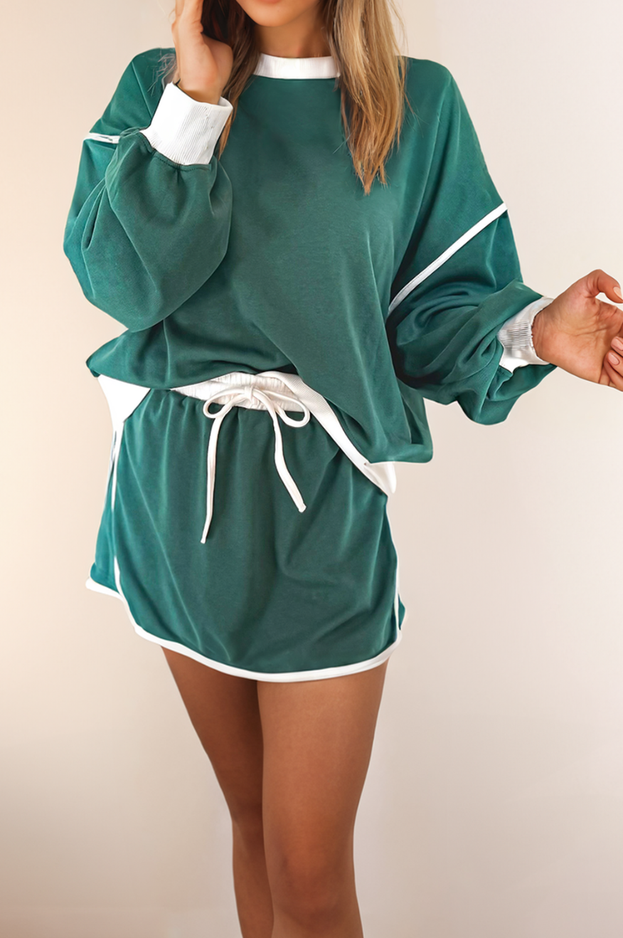 Country Club Skirt Set Pink &amp; Green