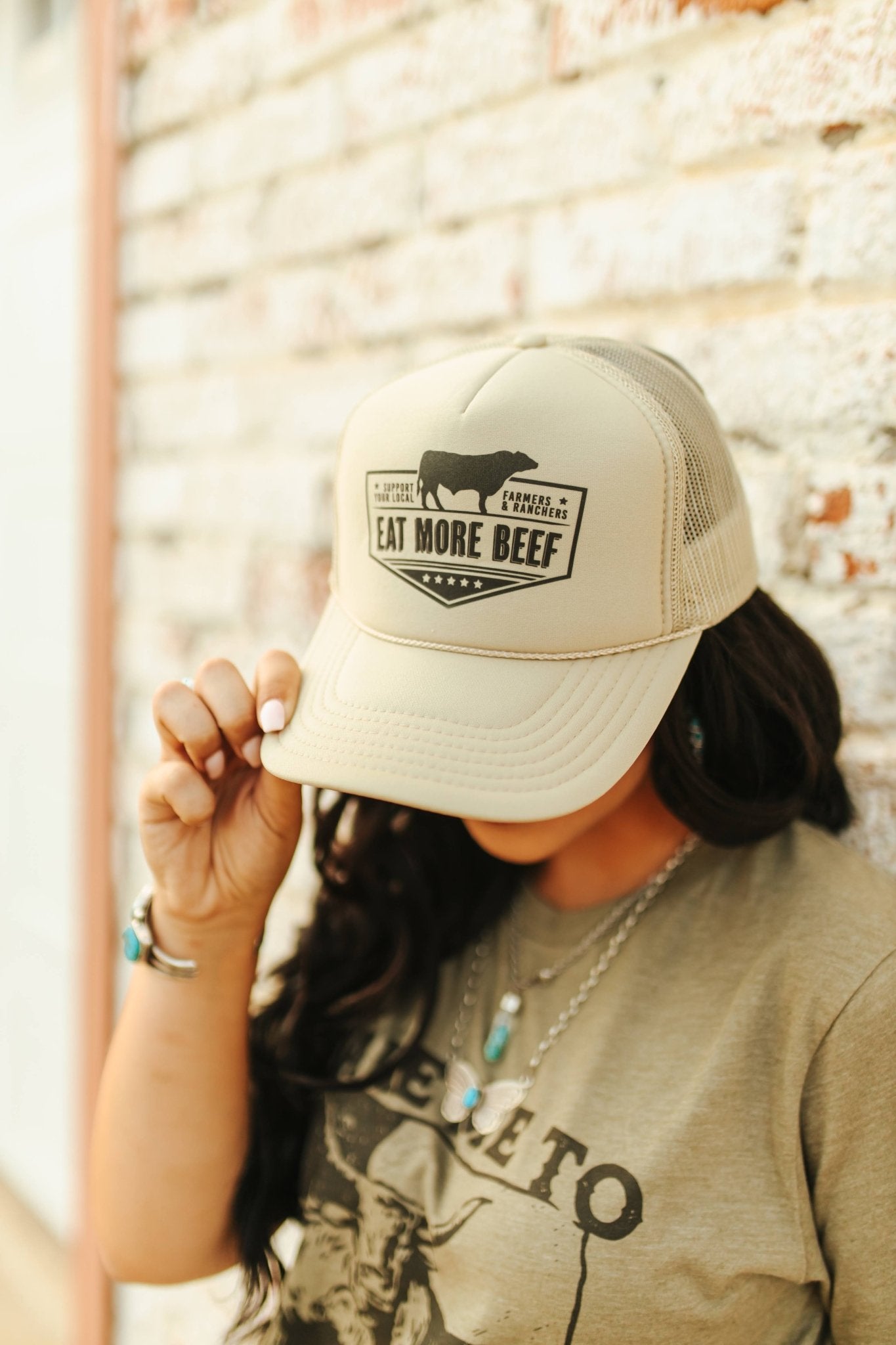 Farmers &amp; Ranchers Eat More Beef Trucker Hat