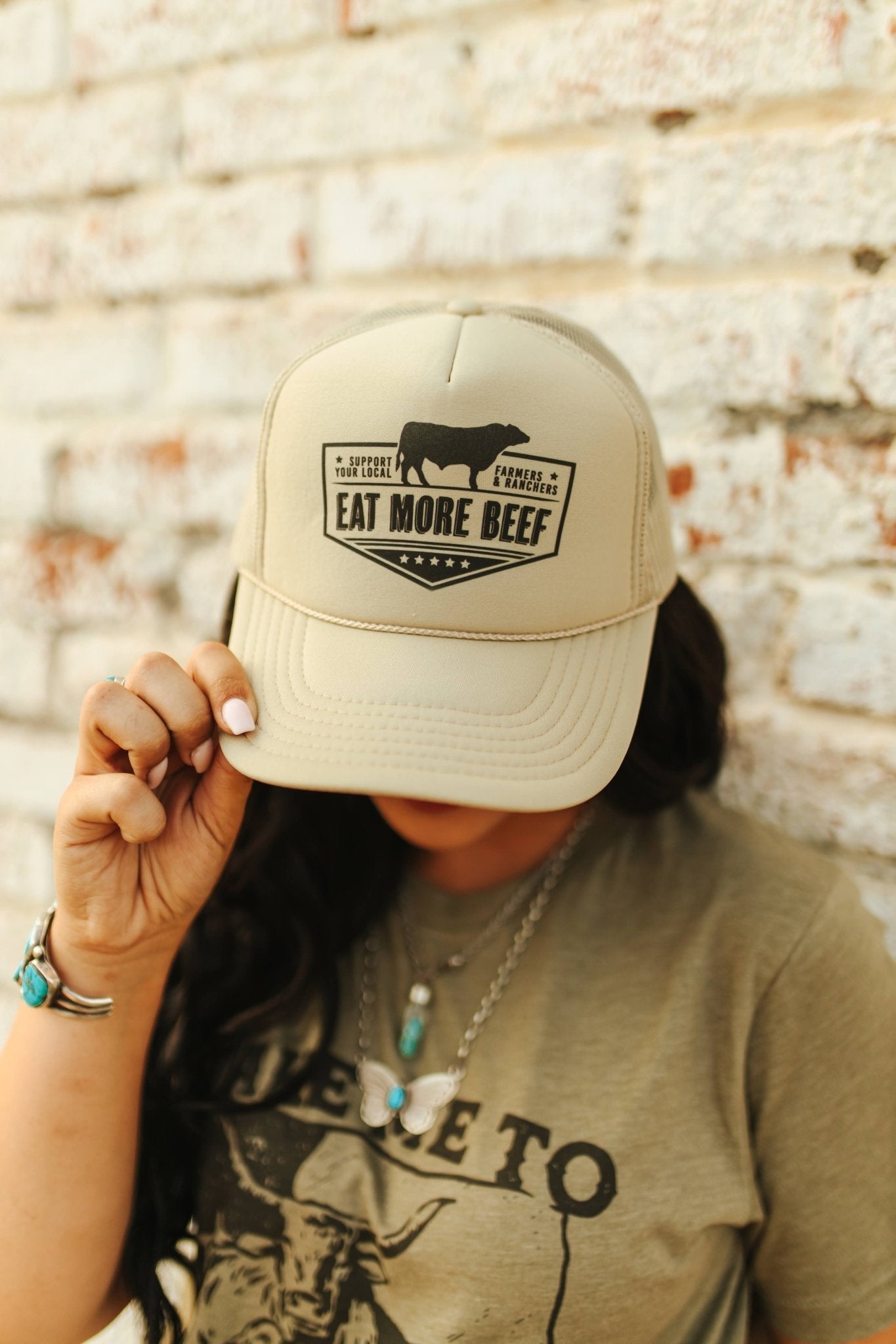 Farmers &amp; Ranchers Eat More Beef Trucker Hat