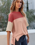 Guinevere Slits Half Sleeve Top