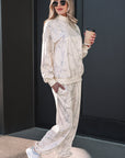 Camo Long Sleeve Top and Jogger Pants Set