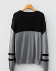 Colorblock Stripe Long Sleeve Sweater
