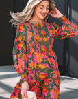 Anna Smocked Ruffled Mini Dress