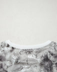 Camo Crew Neck Short Sleeve T-Shirt