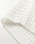Hollowed Knit Wide Sleeve Pullover Sweater
