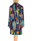 Crazy Cactus Lady Western Bath Robe