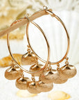 Lyra Vacation Shell Hoop Earrings