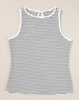 Bethany Striped Knit Sleeveless Tank